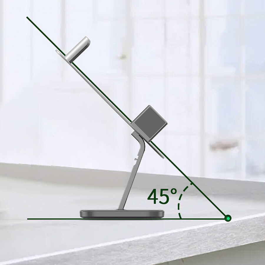 Wiwu M15 Mıknatıslı Kablosuz Şarj Standı 15+15W Max. - 10 Wiwu M15 Mıknatıslı Kablosuz Şarj Standı 15+15W Max. - 10